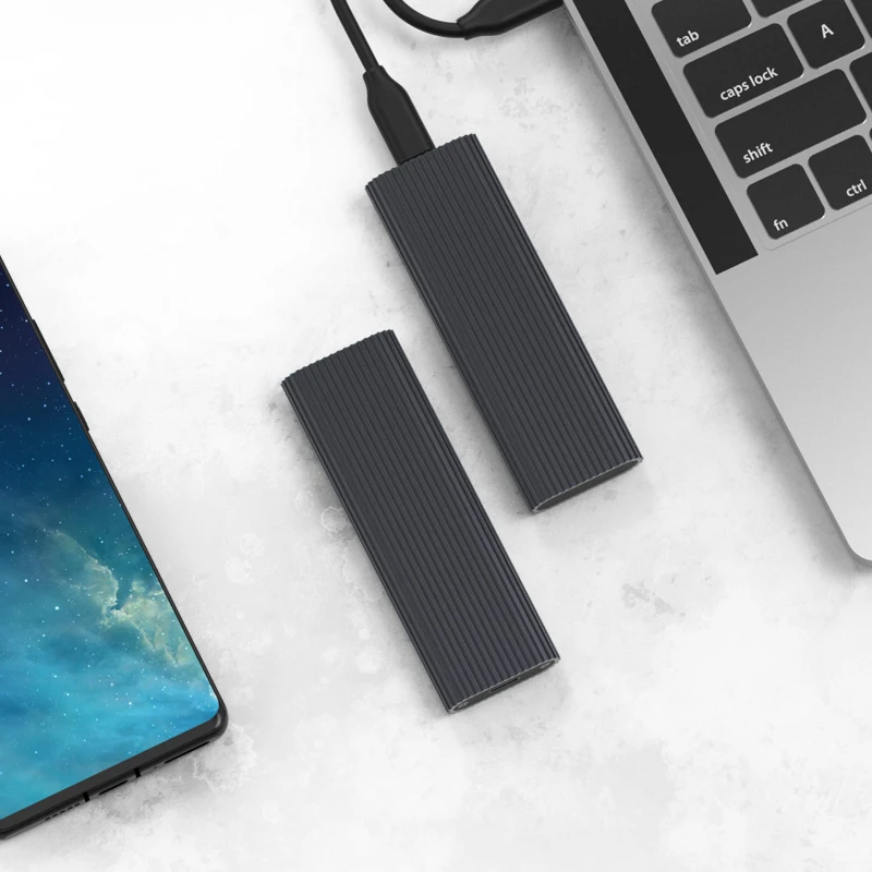 Blueendless алюминиевый корпус SSD с поддержкой PCIe NVME/NGFF чехол M.2 M Key/B & Key Type C 3 1