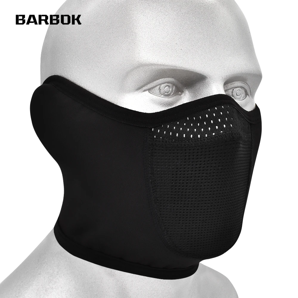 Зимняя теплая велосипедная полулицевая маска шарф для бега разминка Флисовая