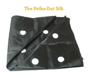 Шелковый волшебный шарф в горошек 45 х45 см | Игрушки и хобби