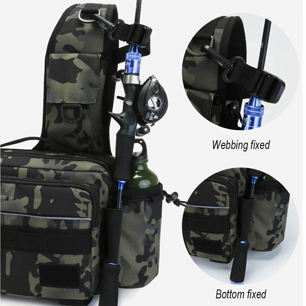 Многофункциональные сумки для рыболовных снастей, сумка через плечо на одно плечо, поясная сумка, сумка для хранения рыболовных снастей и п...