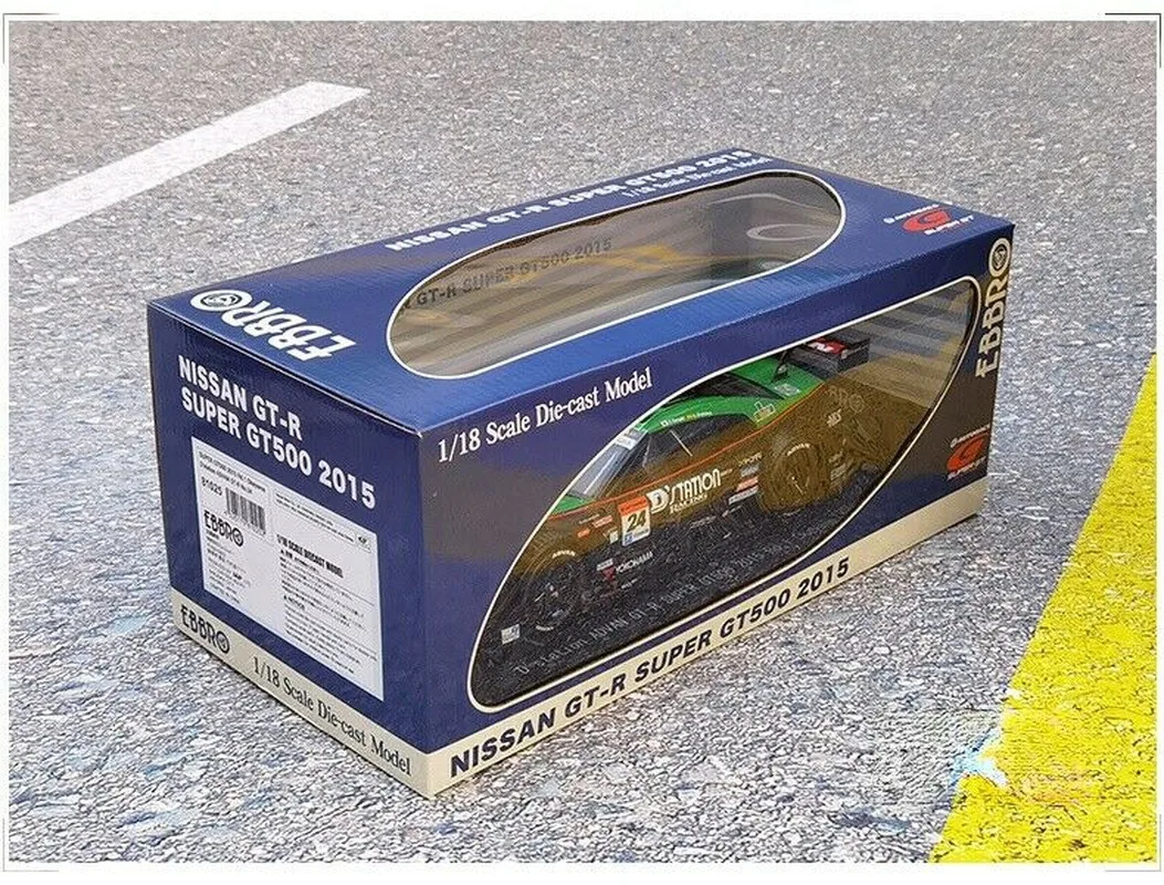 

EBBRO 1/18 For Nissan GTR Super GT500 2015 24# Rd.1 Okayama Diecast Model Race Car Gift Collection Metal,Plastic,Rubber
