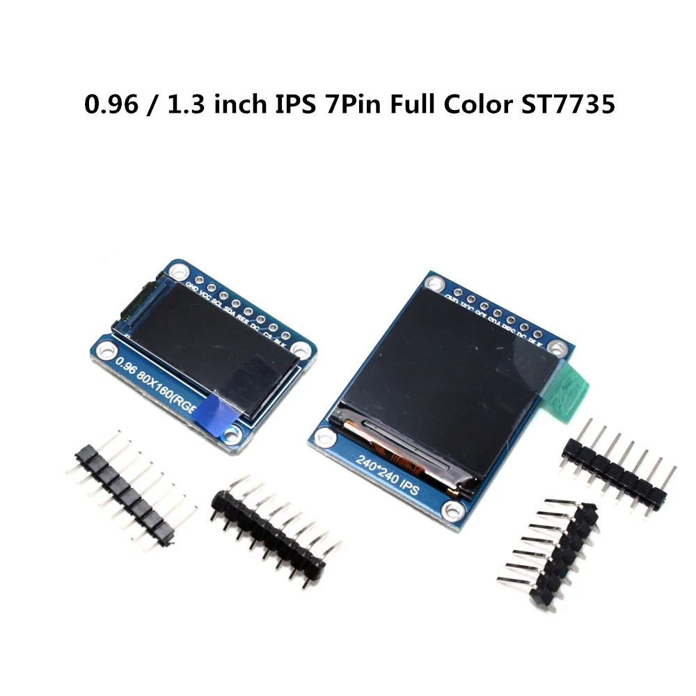 TFT дисплей 0 96 дюйма/1 3 дюйма IPS 7Pin SPI HD 65K полноцветный ЖК модуль ST7735 Привод IC 80*160 (не