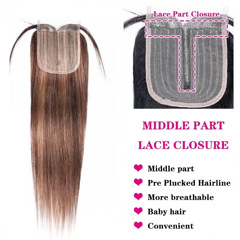 

HD Transparent Human Hair T-part Lace Closure 4X1 Inch Highlight Bresilienne Cheveux Humain Brazilian Straight Hair Remy