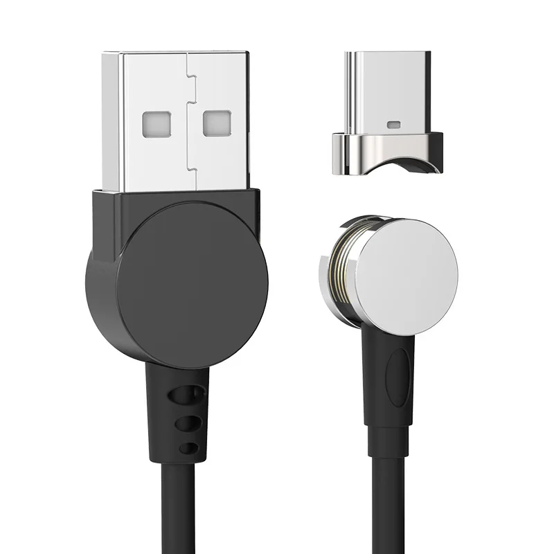 Магнитный кабель USB Type C для синхронизации данных нейлоновый Плетеный