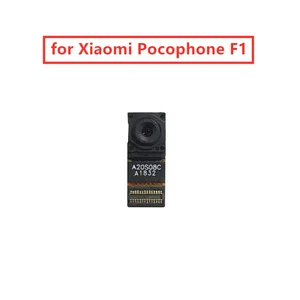 test qc for xiaomi pocophone f1 mobile phone front camera module flex cable main camera assembly replacement repair parts free global shipping