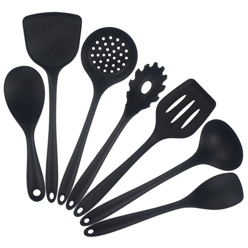 

7Pcs Baking Tool Set Silicone High Temperature Resistance Kitchen Utensils Cookware Set Non Stick Cookware Set