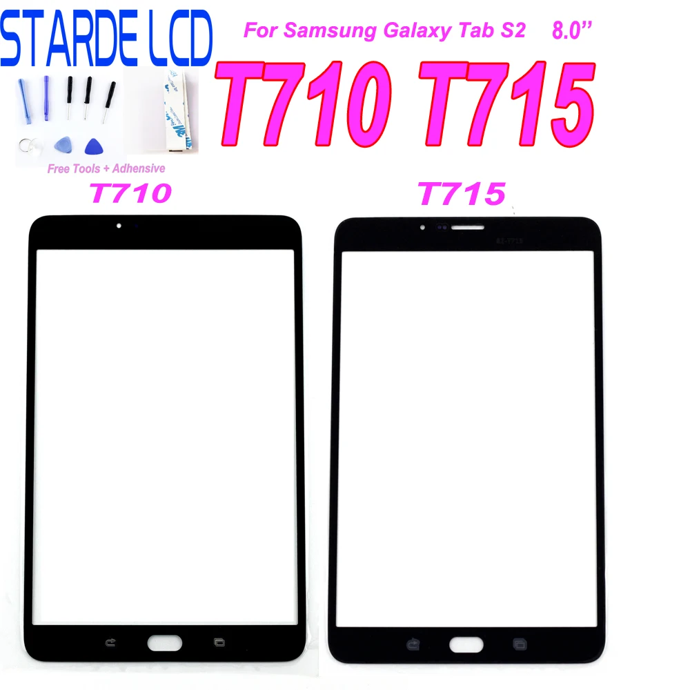 Фото Новый T710 переднего экрана для Samsung Galaxy планшет компьютер тab S2 SM T715 стеклянная