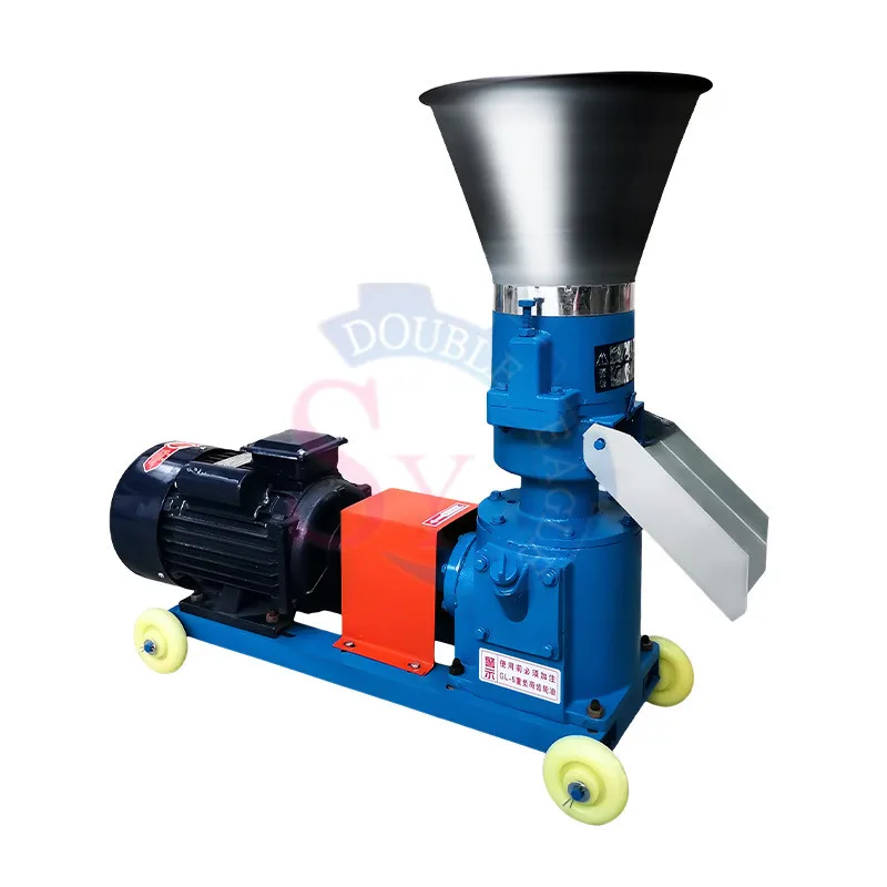 

High Output Wood Chip Biomass Straw Mini Pellet Flat Die Small Scale Wood Pellet Mill Feed Extruder Making Machine Price