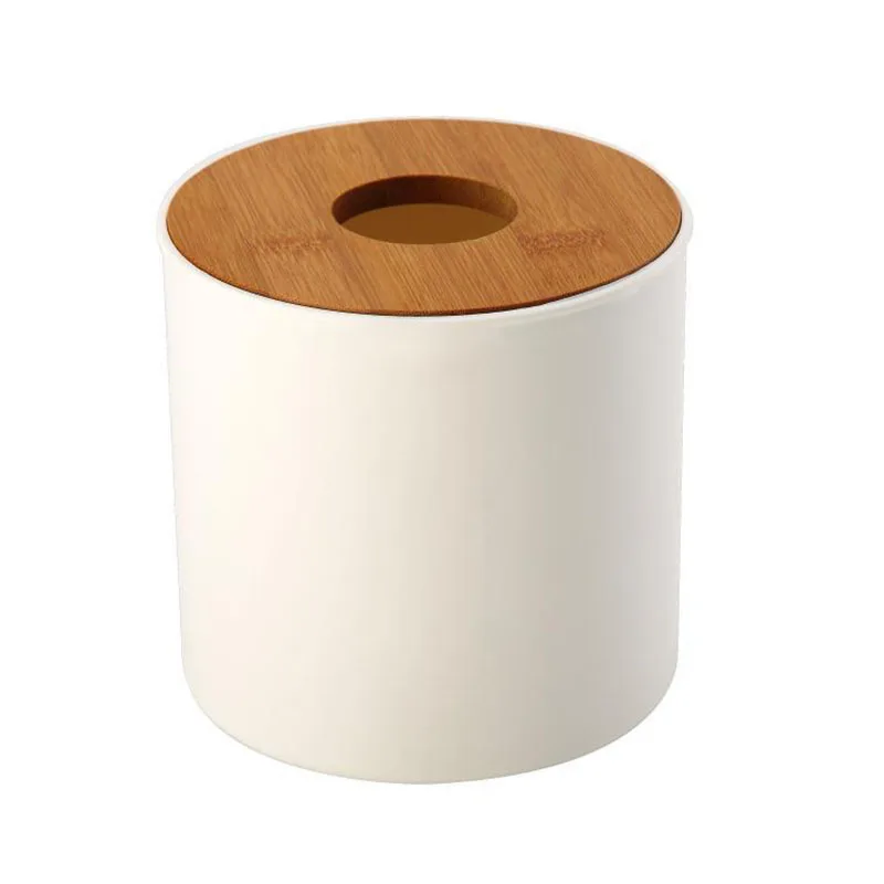 

Wooden Plastic Tissue Box Solid Wood Napkin Holder Box Stylish Bamboo Covered Towel Case Simple Fashion Household Carton for Car