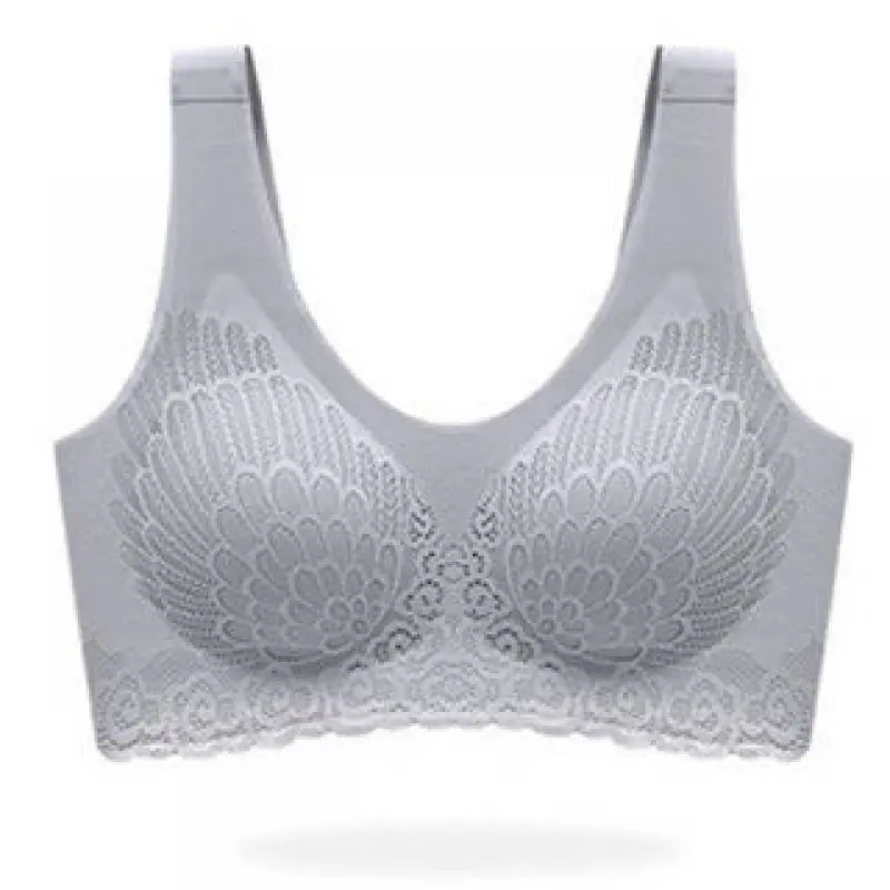 Бюстгальтер женский спортивный кружевной без косточек бесшовное нижнее белье с