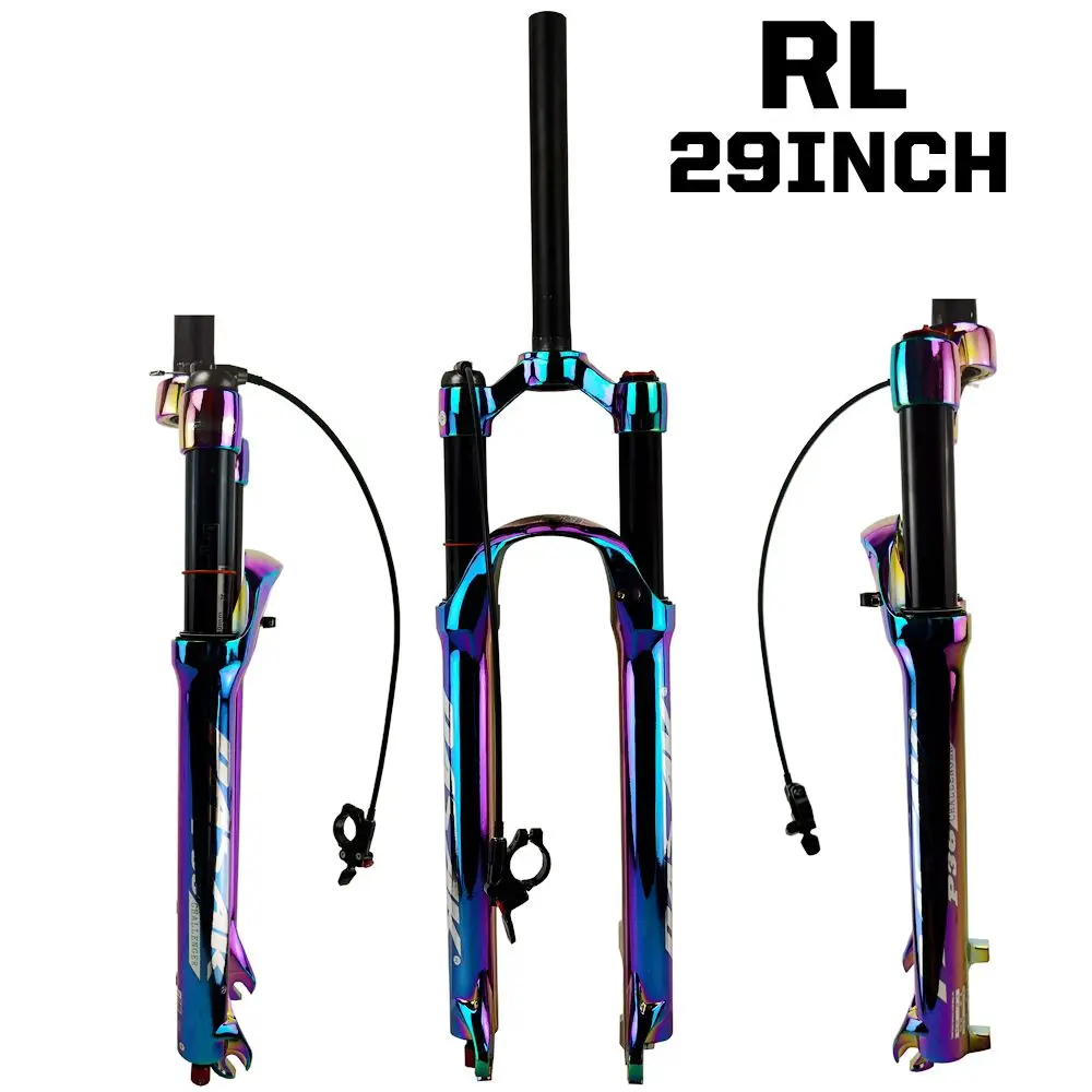Цветная вилка для горного велосипеда PASAK из алюминиевого сплава Supension Air 1/26/27/29er