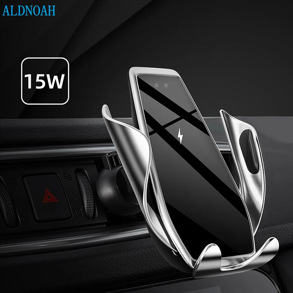 

15W Wireless Car Charger Phone Holder for iPhone Wireless Charging Car Induction Charger Mount for iPhone 12 SE 11 8 Samsung S20