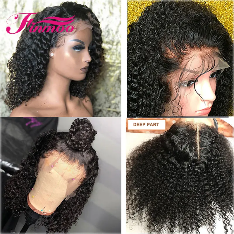 13X6 кудрявые кружевные фронтальные человеческие волосы парики с детскими