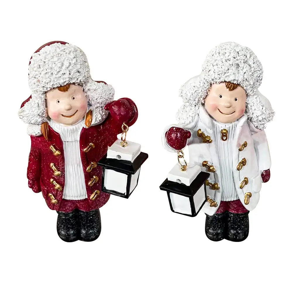 

Милая статуя маленького мальчика, наружная Статуэтка из смолы для рукоделия, женская домашняя искусственная Рождественская декорация на Р...