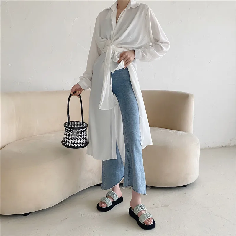 

Женские шлепанцы на танкетке, элегантные шлепанцы со складками, на высоком каблуке, без застежки, для улицы, лето 2021