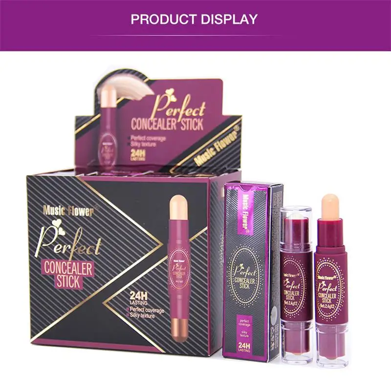

Double-headed Highlight Stick Concealer Stereoscopic Nose Shadow High-gloss Natural Long-lasting Waterproof Repair Pen Cosmetics