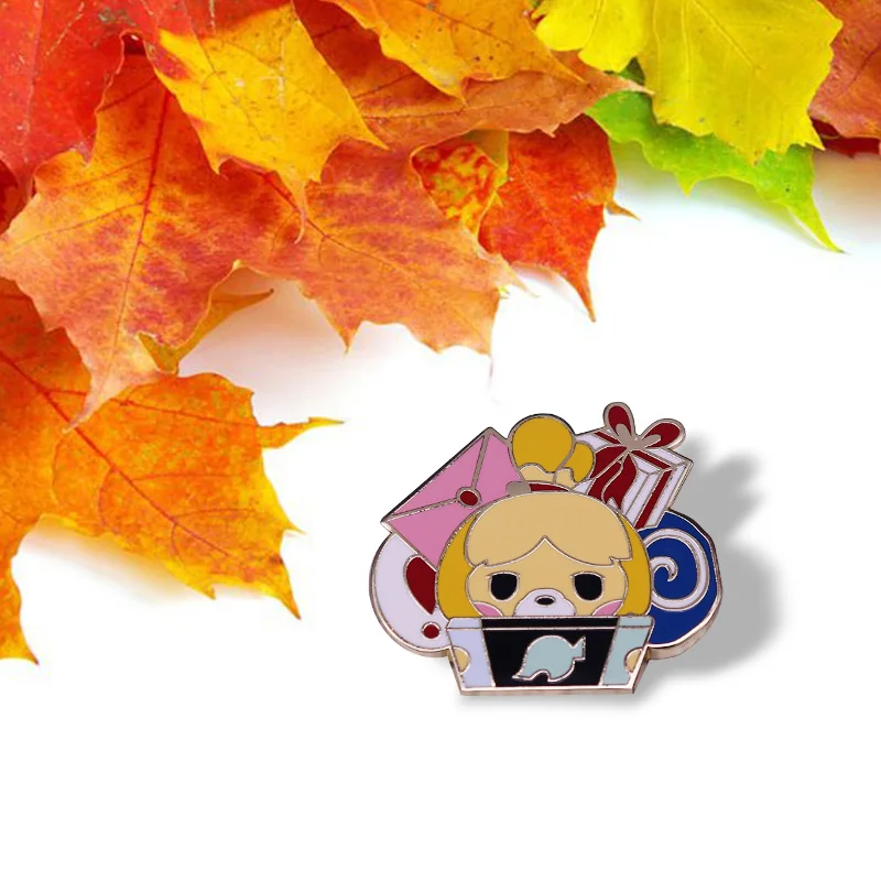 Брошь ископаемая с животными пересечение новых горизонтов Shih Tzu подарок собакой