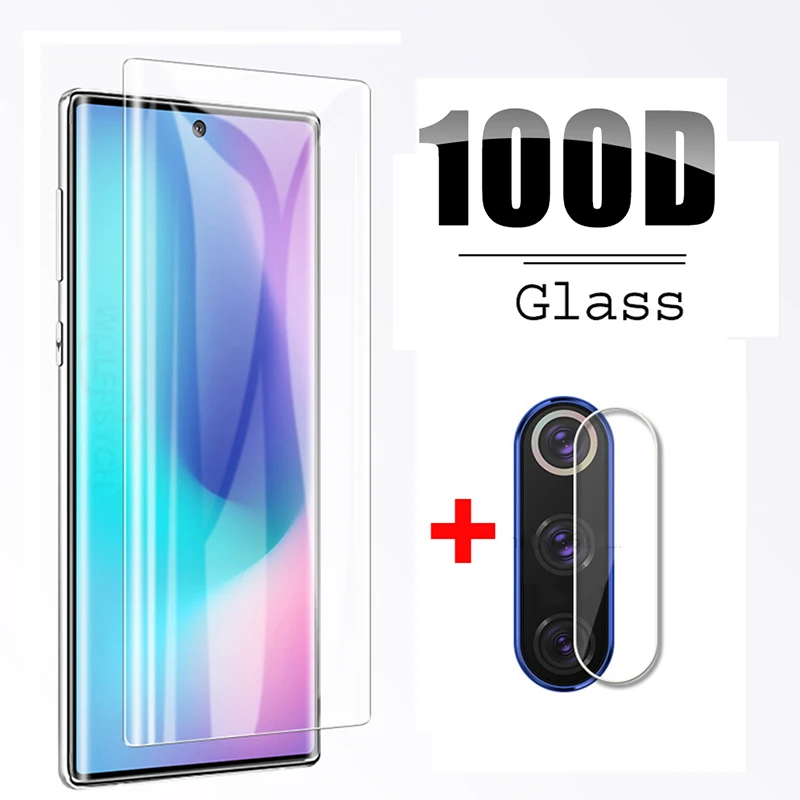 2 в 1 протектор экрана для samsung Galaxy Note 10 Plus закаленное стекло на Sansung Note10 Note10Plus 10 Plus защитная пленка стекло камеры