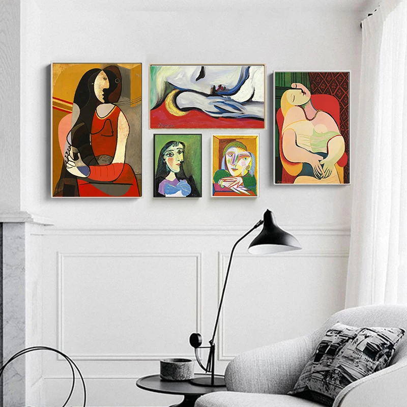 Абстрактные картины Пикассо женские на холсте стену для гостиной домашний декор