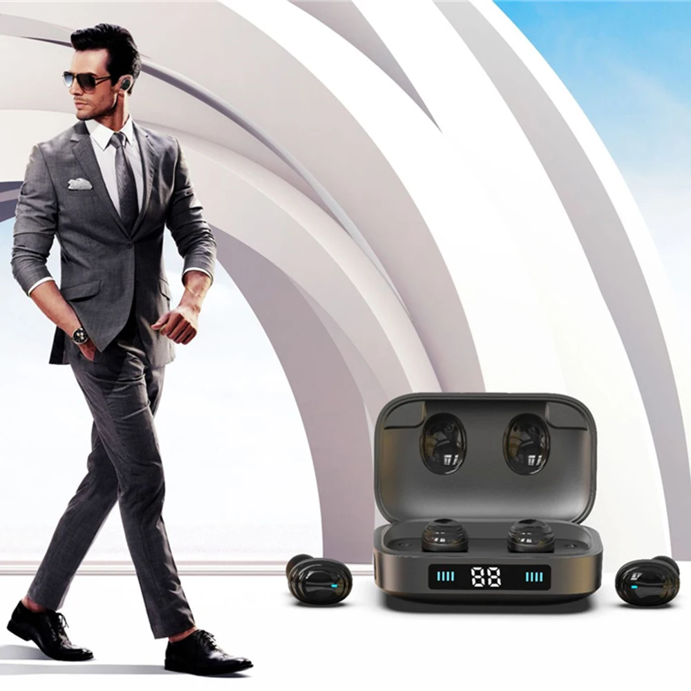 TWS Bluetooth наушники 5 0 беспроводные 9D стерео Музыкальная гарнитура с сенсорным