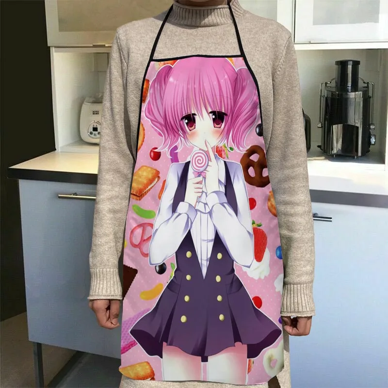 

Фартуки Inu x Boku SS, домашние фартуки для уборки в кофейне, антигрязные кухонные аксессуары для мужчин и женщин, 50x75 см, 68x95 см, забавный подарок