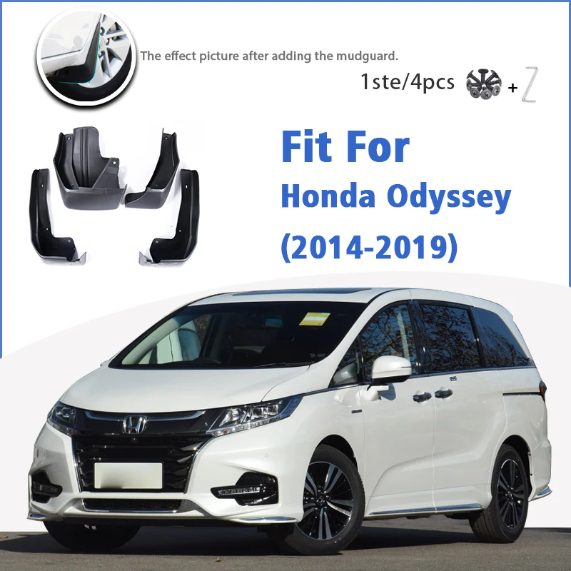 

Mudguard For Honda Odyssey JDM Model 2014-2019 RC1 RC2 Front Rear 4pcs Mudflaps Mudguards Splash Guard Fender 2015 2016 2017