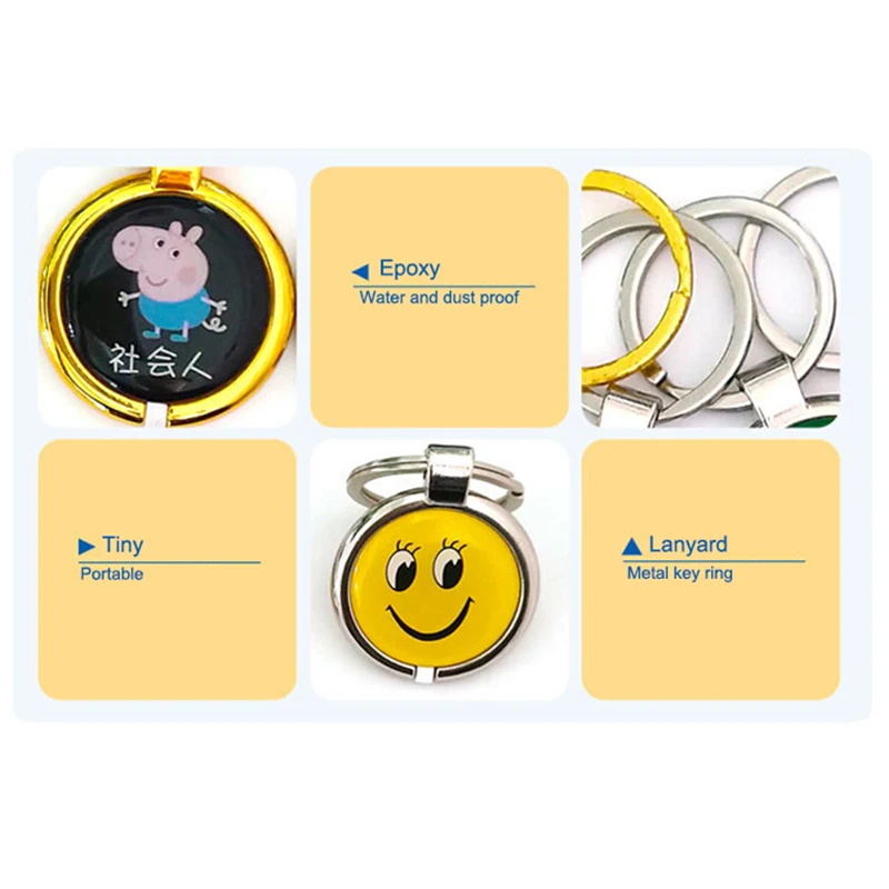 10pcs/Lot ID Keychain 13.56MHZ Fobs Key Tag Cartoon Access Control Elevator School For System Keyfobs | Безопасность и защита