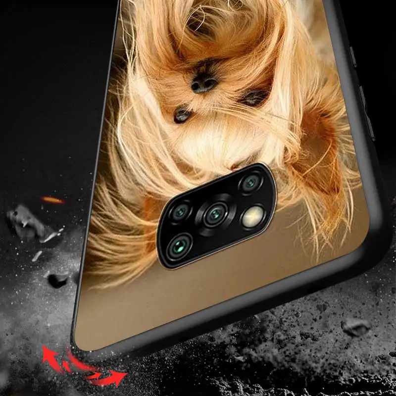 

Terrier Yorkie Dog For Xiaomi Redmi K30 K30S Mi 10T Lite Pro Poco X3 NFC X2 M3 M2 F2 Pro C3 F1 Soft Black Phone Case