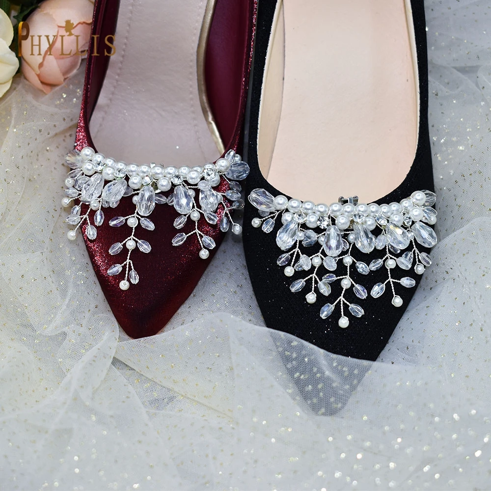 

GX13 Fashion Crystal Bride High Heel Clip Wedding Shoes Buckle Women Party Decorative Accessories Bridal High Heel Decoration