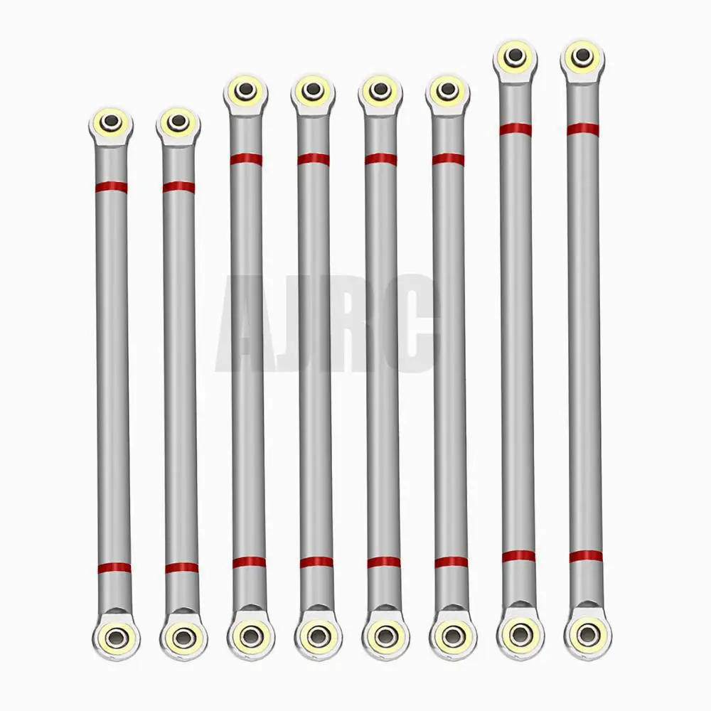 8 шт. шасси из алюминиевого сплава RC Link Rod Linking Set 313 мм Колесная база для 1/10 AXIAL SCX10