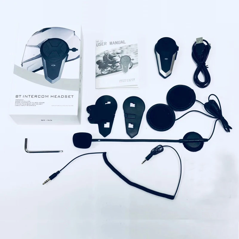 BT-S3 мотоцикла система внутренней связи по Bluetooth для шлема Беспроводной гарнитура