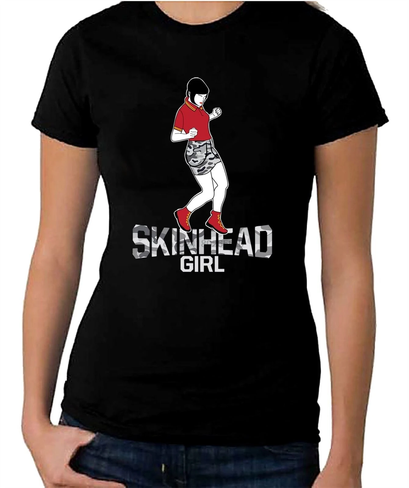 Женская футболка Skinhead Girl Dancer| |