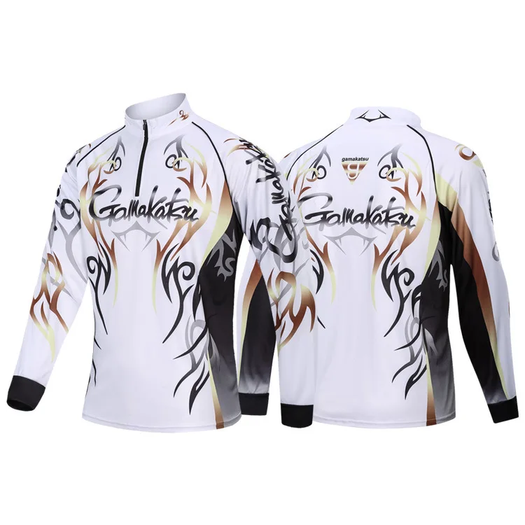 

Gamakatsu Male Outdoor Sports Fishing Shirts Clothing Long Sleeve M-5XL Anti UV Breathable Cycling Hunting Hiking Clothes