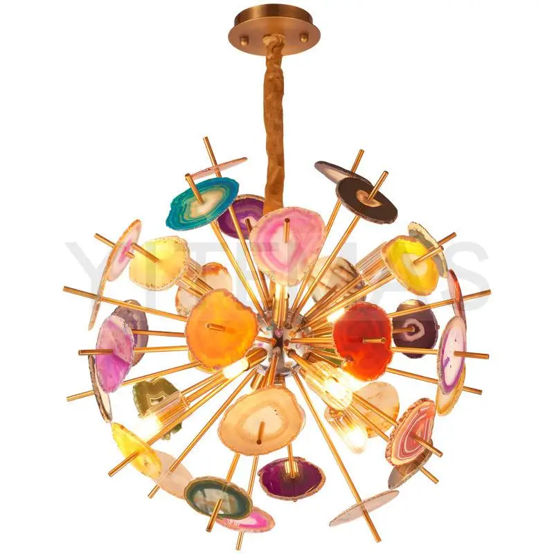 Синий розовый фиолетовый желтый зеленый коричневый натуральный агат каменные