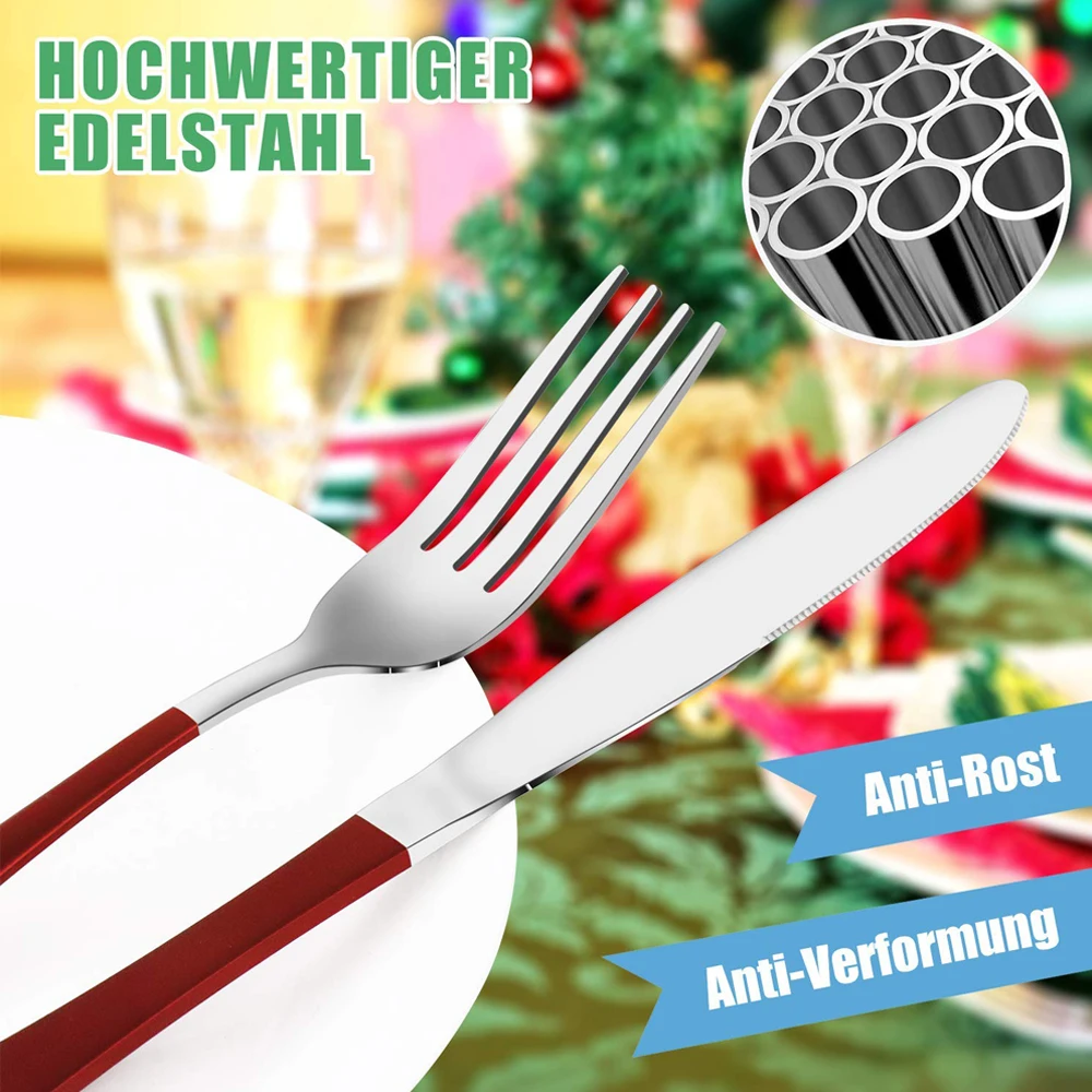 Набор столовых приборов 4 цветов столовая посуда из нержавеющей стали зеркальная