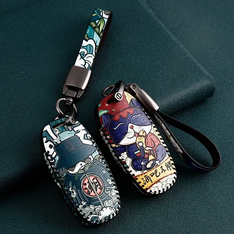 

Кожаный чехол для автомобильного ключа, чехол для Audi Q8 C8 A6 A7 A8 2018 2019, автомобильный держатель, аксессуары, защитное кольцо