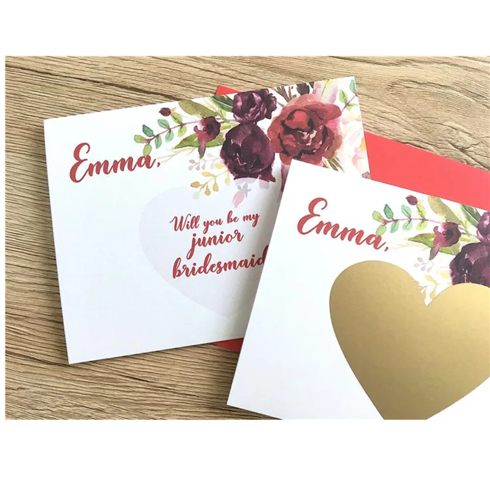 Индивидуальное предложение подружки невесты поцарапающаяся карта вы станете