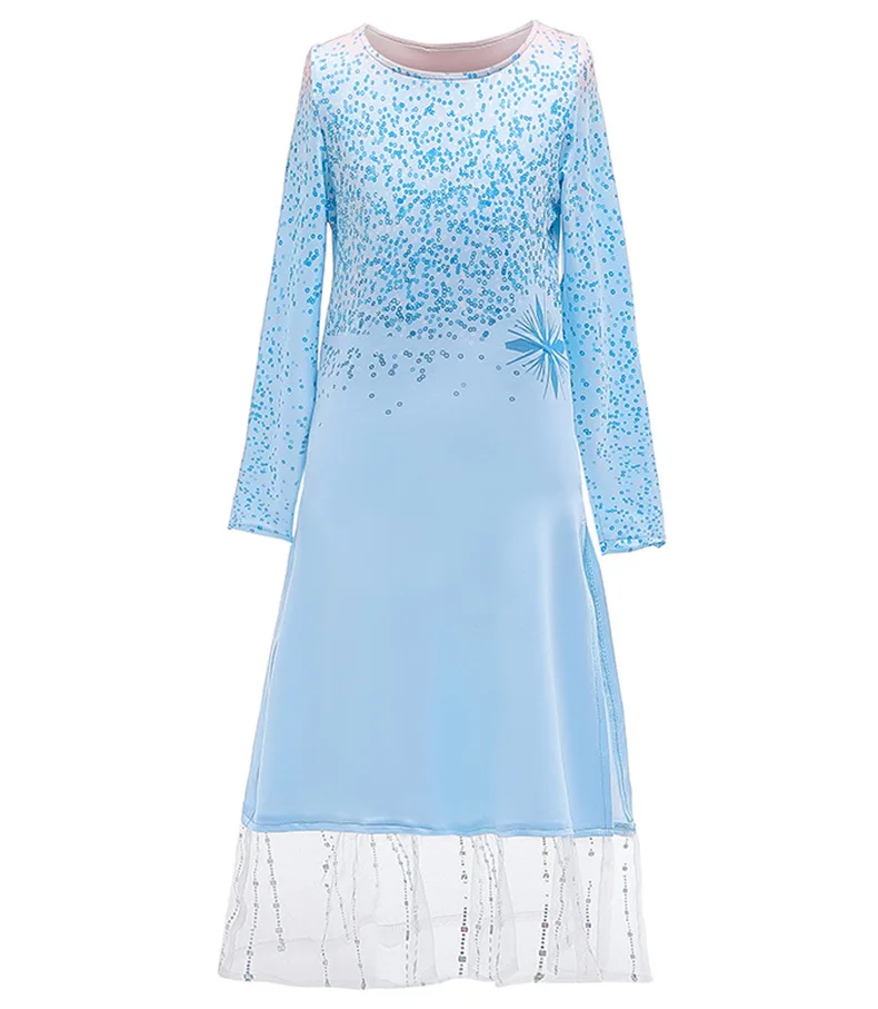 Blue Г. Зимнее платье принцессы Софии на день рождения Vestidos/маскарадный костюм для девочек Детские платья для девочек, детское праздничное платье для детей от 10 до 12 лет - Цвет: Blue