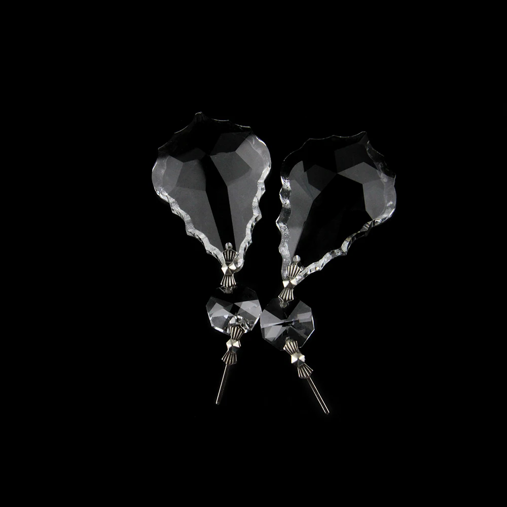 Прозрачный кленовый светильник лист 50 мм Висячие капли Соединители бабочки