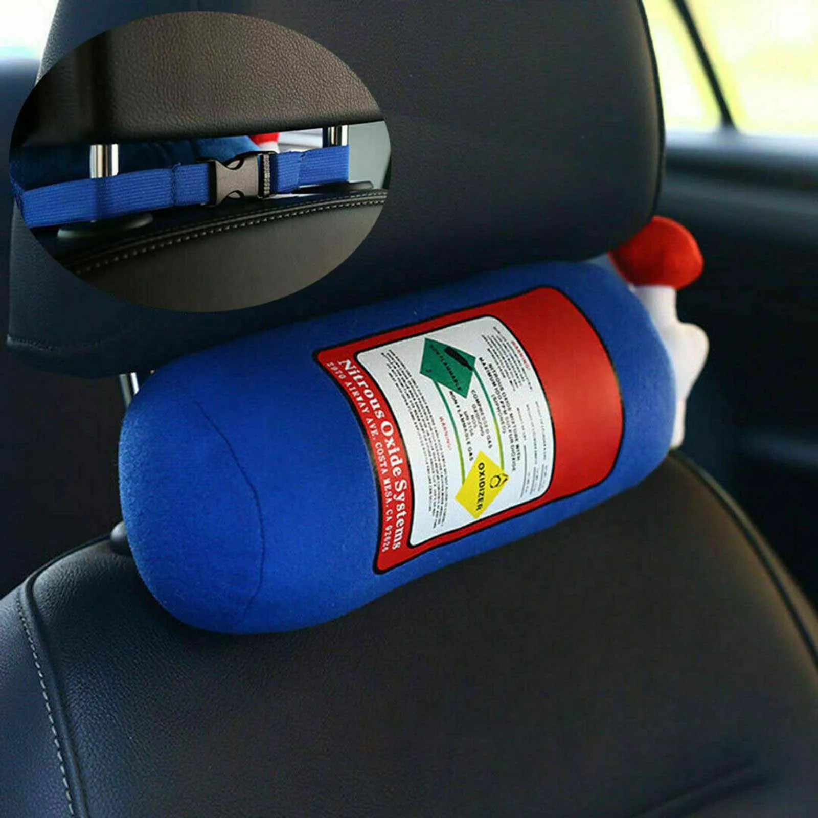 Подушка в форме резервуара мягкая прочная плюшевая для поддержки головы шеи