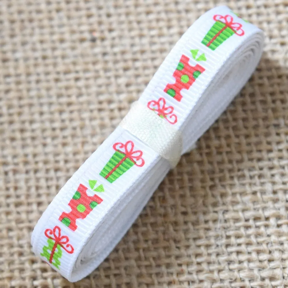 2 м рождественские корсажные ленты Санта-Клаус елка лента с рисунком DIY Девушки