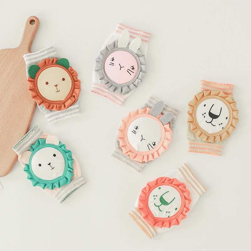 Наколенники для детей 0-3 лет защитные чулки милые детские наколенники в