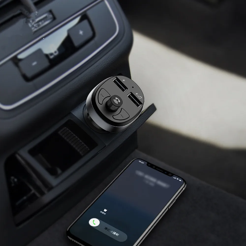 MCDODO fm-передатчик автомобильное зарядное устройство светодиодный Bluetooth 4 2 громкая