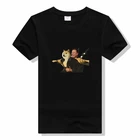 Мужская хлопковая футболка с коротким рукавом, с круглым вырезом