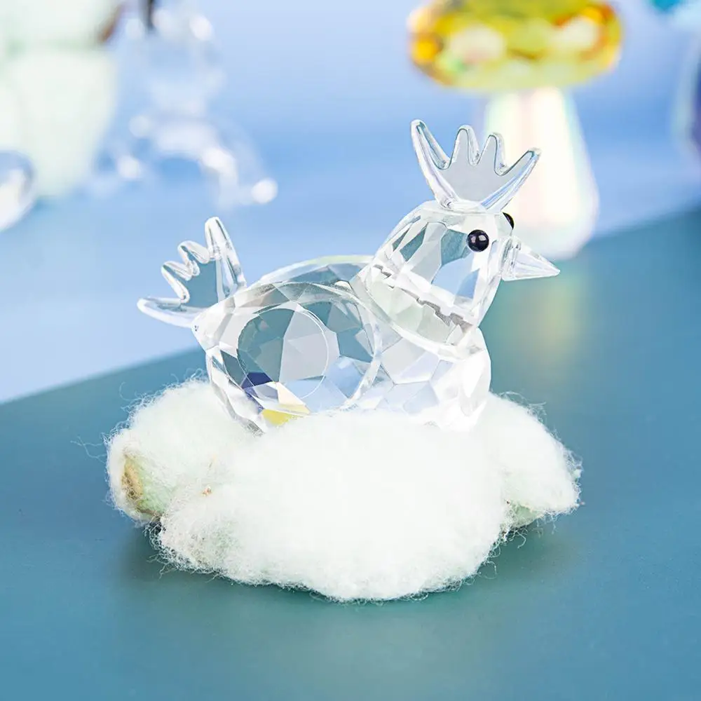 Хрустальная модная курица стеклянные фигурки украшение дома аксессуары