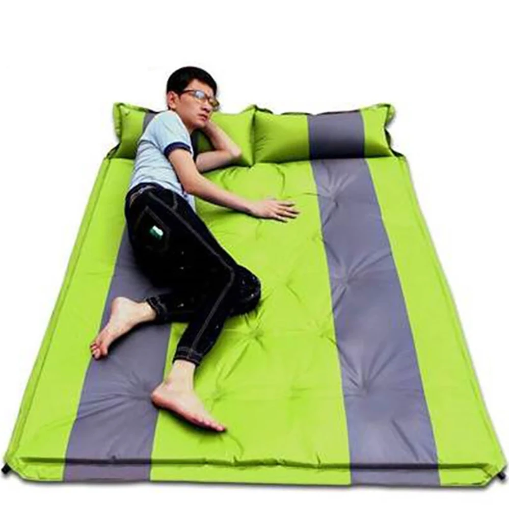 저렴한 풍선 매트리스 텐트 캠핑 지상 매트 야외 슬리핑 매트 자동 풍선 매트 Sp Orts 야외 캠핑 습기 방지