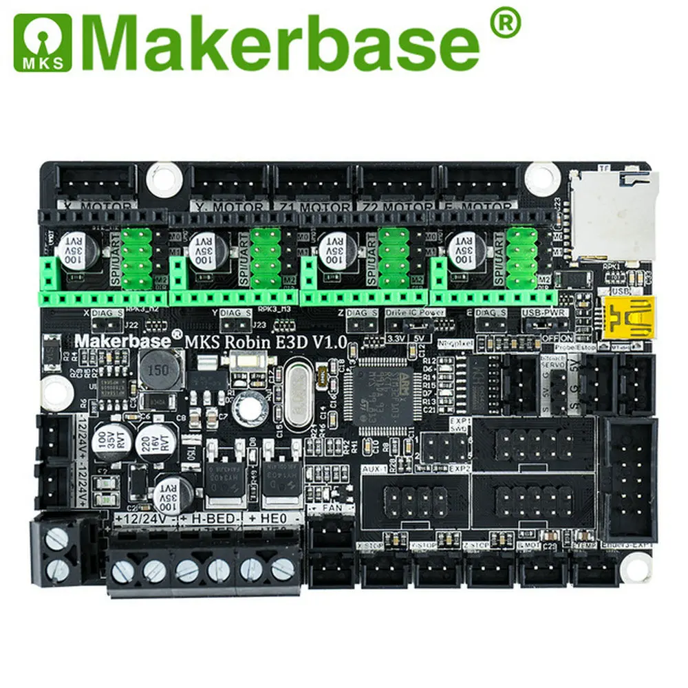 Makerbase MKS Robin E3 E3D 32 битная плата управления детали для 3D принтера с tmc2209 Uart драйвер