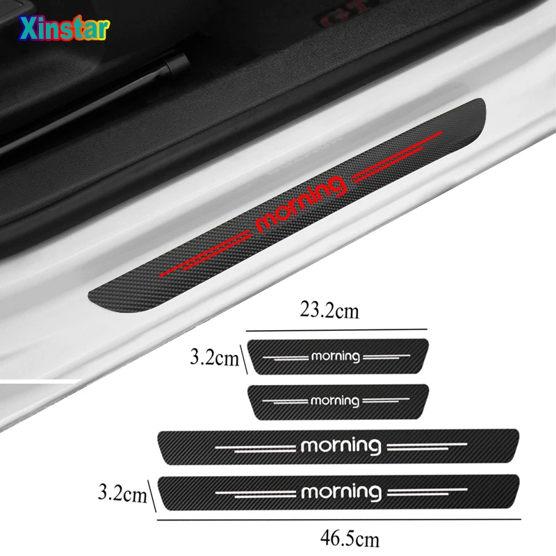 

4pcs Car Protector Door Sill Stickers For Kia morning