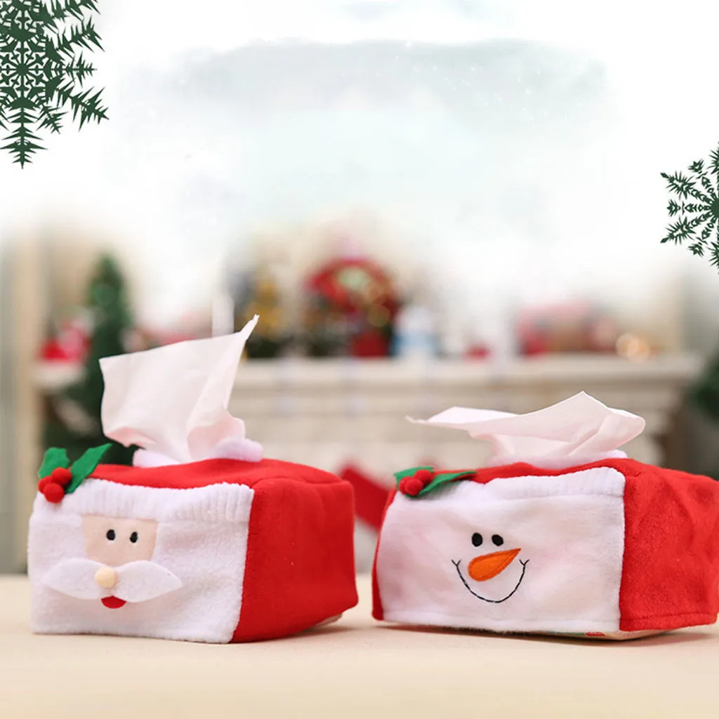 Чехол для салфеток с Рисунком Клевера Рождественское украшение дома креативный