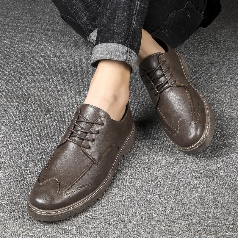 

MAEDEF 2021 новые мужские простые деловые повседневные маленькие кожаные туфли мужские модные мужские офисные классические туфли мужские тренд...